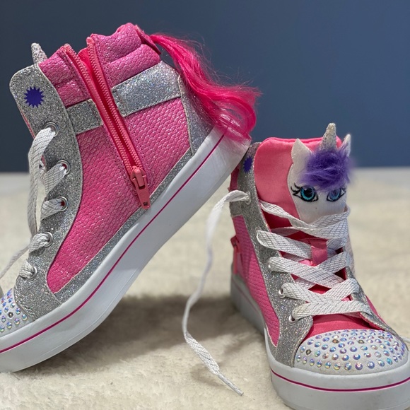 Skechers Twinkle Toes High-top Sneakers - Picture 1 of 6